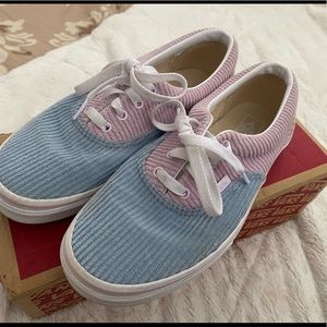 Multi color pastel Vans 6 youth